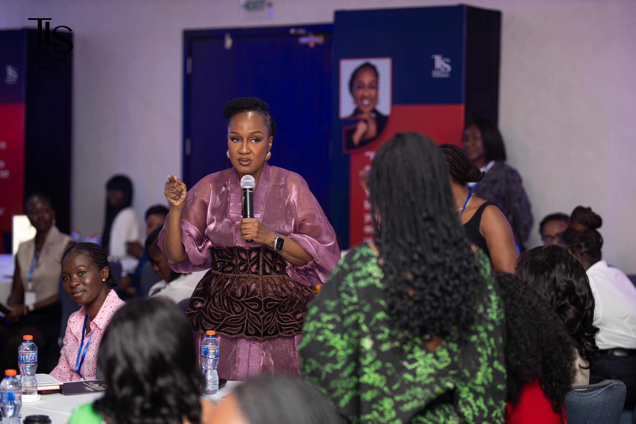 Dzigbordi Kwaku-Dosoo engaging with an audience
